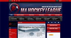 Desktop Screenshot of mahockeyleague.com